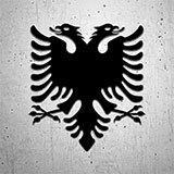 Car & Motorbike Stickers: Albania Shield 2