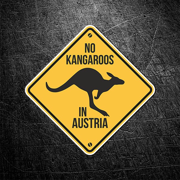 Car & Motorbike Stickers: No kangaroos in austria