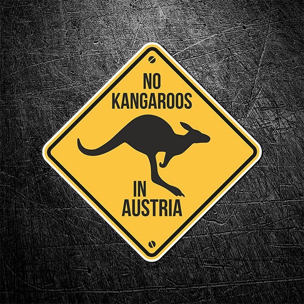 Car & Motorbike Stickers: No kangaroos in austria