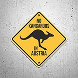 Car & Motorbike Stickers: No kangaroos in austria 3