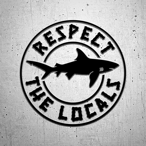 Car & Motorbike Stickers: Respect the locals