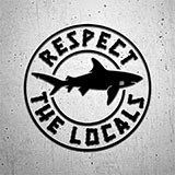 Car & Motorbike Stickers: Respect the locals 2