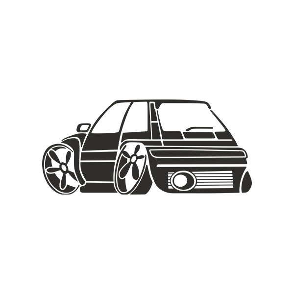 Car & Motorbike Stickers: Renault 5 Turbo Cup