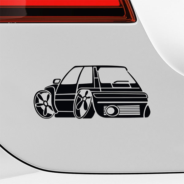 Car & Motorbike Stickers: Renault 5 Turbo Cup