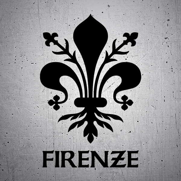Car & Motorbike Stickers: Fleur de lis Firenze