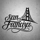 Car & Motorbike Stickers: San francisco Golden Gate  2