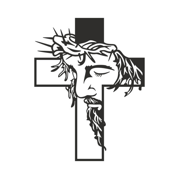 Car & Motorbike Stickers: Holy Cross of Jesus