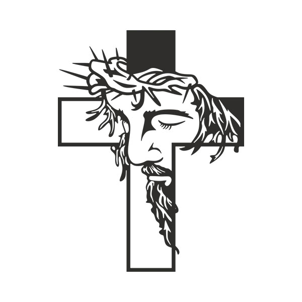 Holy Bible Cross Stickers