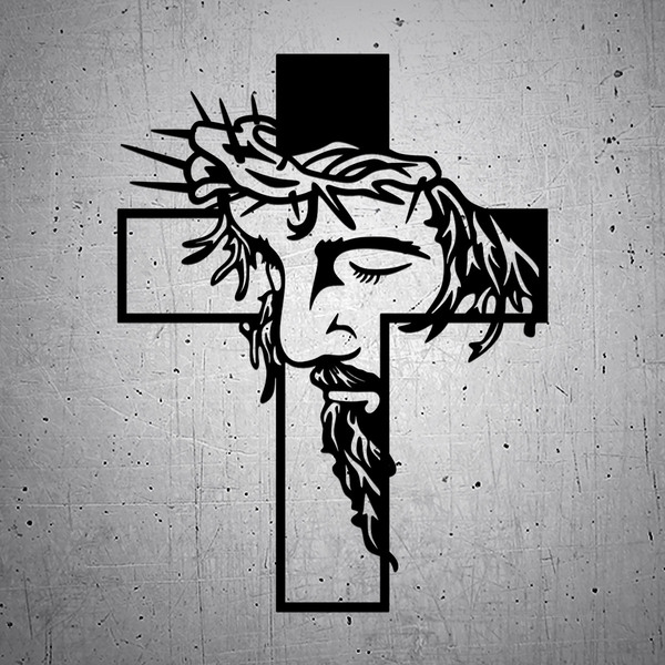 Car & Motorbike Stickers: Holy Cross of Jesus