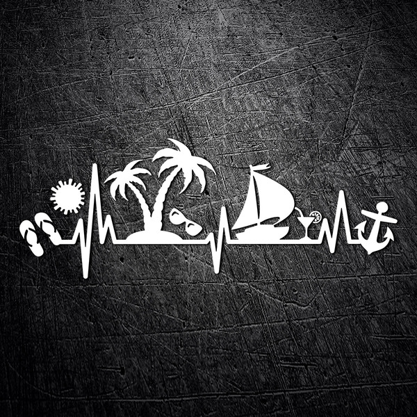 Car & Motorbike Stickers: Beach elements