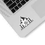 Car & Motorbike Stickers: Mountain road triangle 3