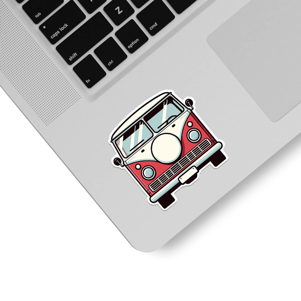 Car & Motorbike Stickers: Vintage VW Autocaravan