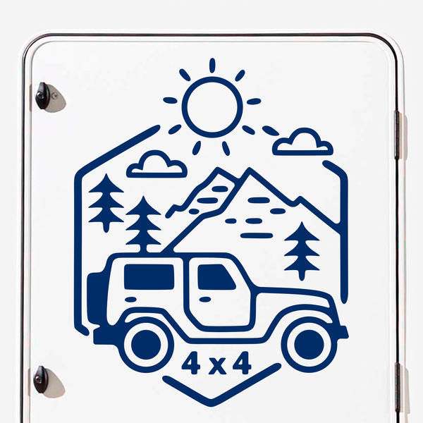 Car & Motorbike Stickers: Jeep 4x4