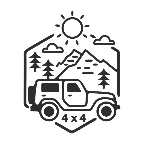 Car & Motorbike Stickers: 4x4 Adventure