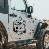Car & Motorbike Stickers: Jeep 4x4 2