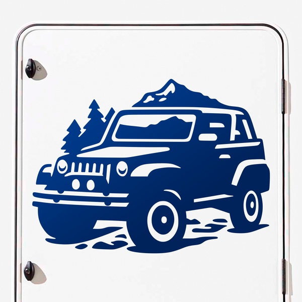 Car & Motorbike Stickers: Adventure in Jeep 4x4
