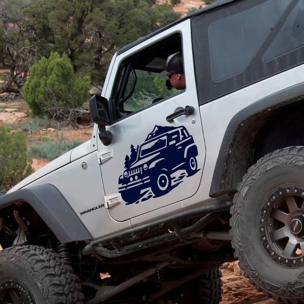 Car & Motorbike Stickers: Adventure in Jeep 4x4
