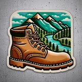 Car & Motorbike Stickers: Boots prepared for the hike 3