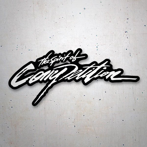 Car & Motorbike Stickers: Spirit of Competition with Stylized Letters