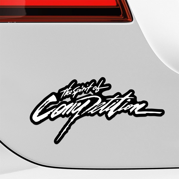 Car & Motorbike Stickers: Spirit of Competition with Stylized Letters