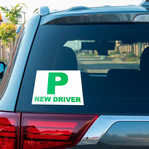 Car & Motorbike Stickers P New driver