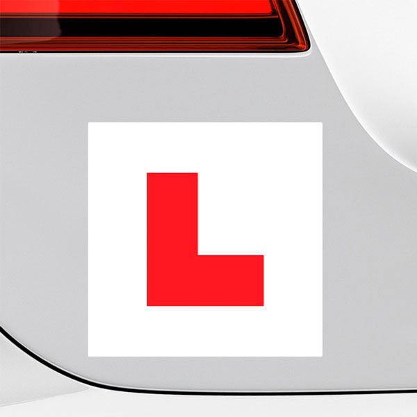 Car & Motorbike Stickers: L New driver 4