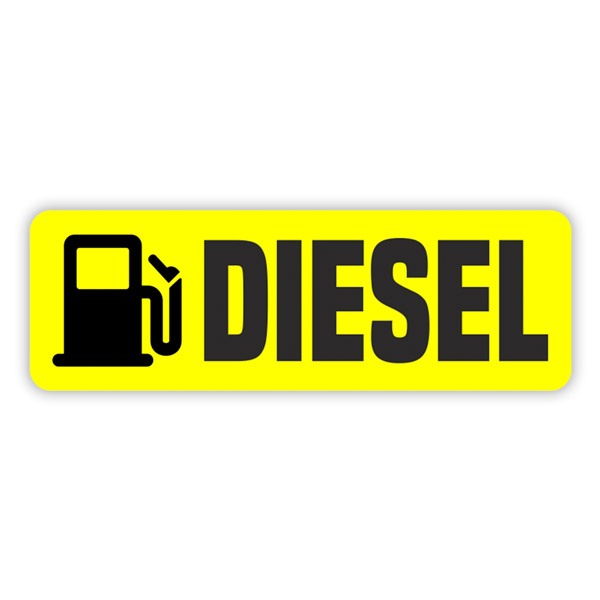 Camper van decals: Yellow Diesel