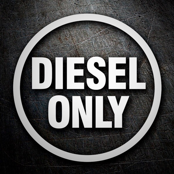 Camper van decals: Diesel Only
