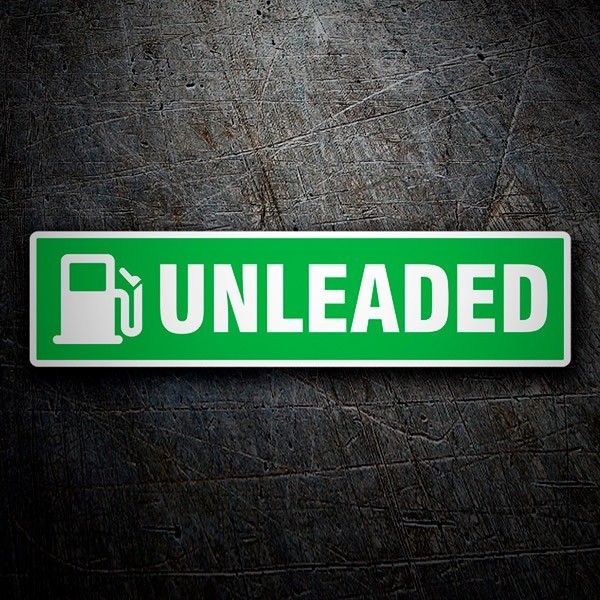 Camper van decals: Green Unleaded