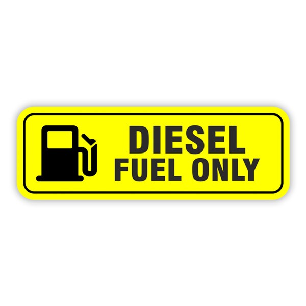 Camper van decals: Diesel fuel only