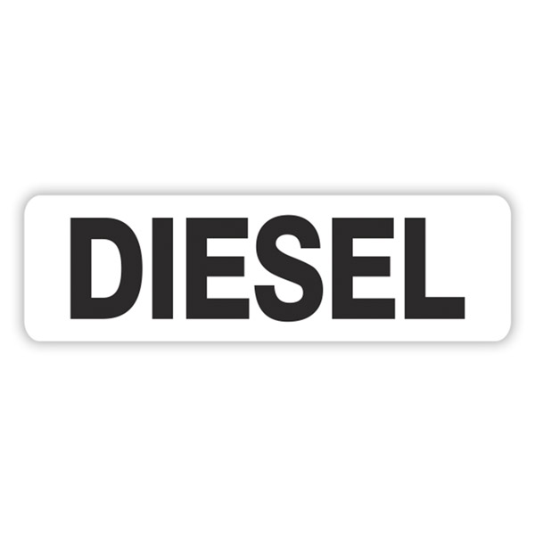 Camper van decals: White Diesel