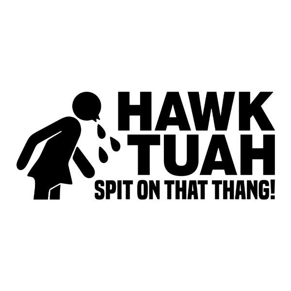 Car & Motorbike Stickers: Hawk Tuah Spitting