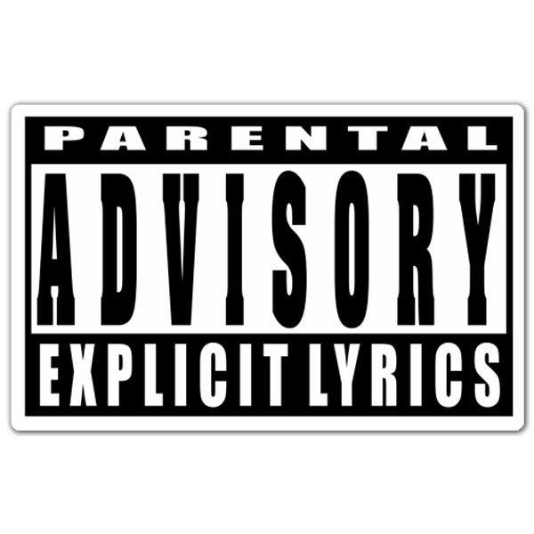 Car & Motorbike Stickers: Parental Advisory Explicit Lyrics