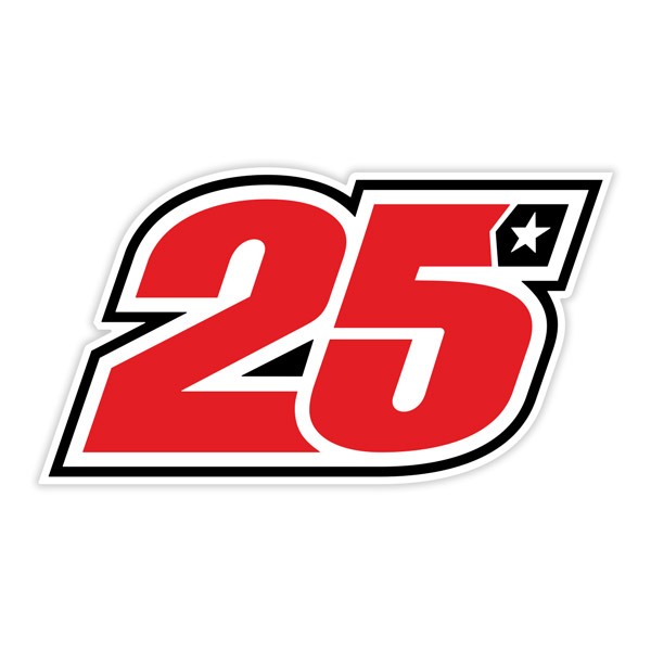 Car & Motorbike Stickers: Maverick 25 GP sticker for decoration