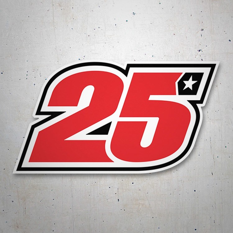 Car & Motorbike Stickers: Maverick 25 GP sticker for decoration