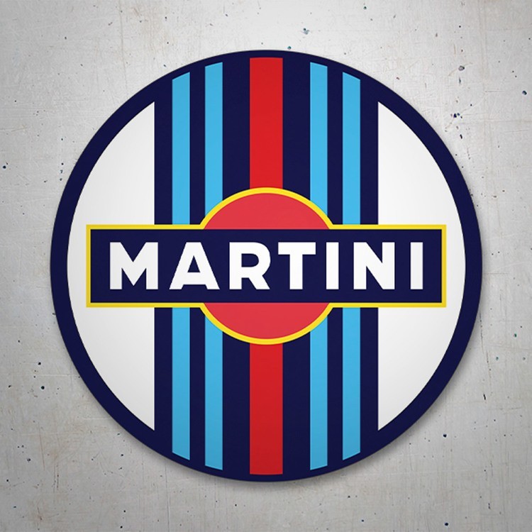 Car & Motorbike Stickers: Circular Martini Racing