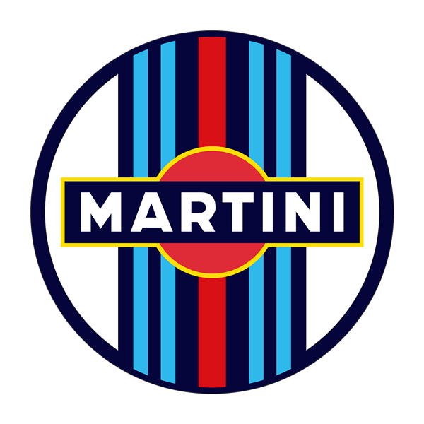 Car & Motorbike Stickers: Circular Martini Racing