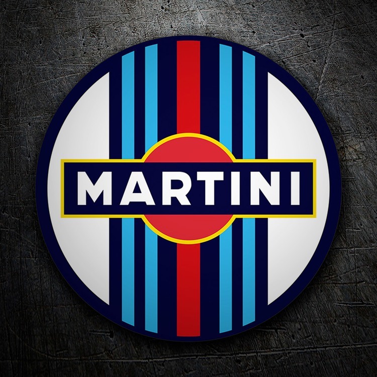 Car & Motorbike Stickers: Circular Martini Racing