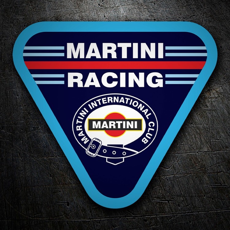 Car & Motorbike Stickers: Martini Racing with Triangular Design