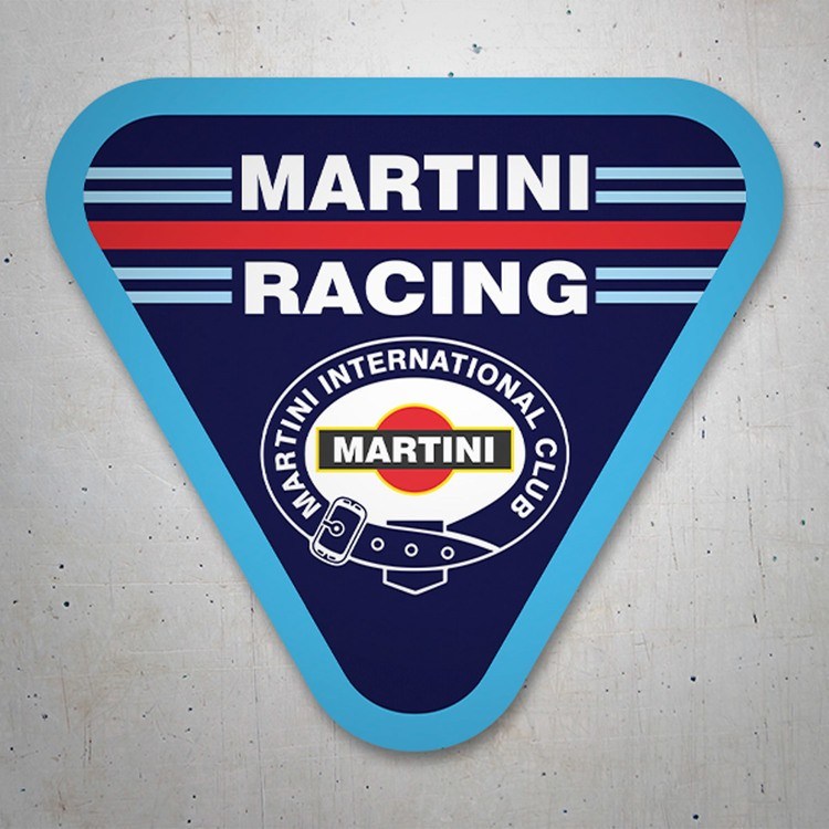 Car & Motorbike Stickers: Martini Racing with Triangular Design