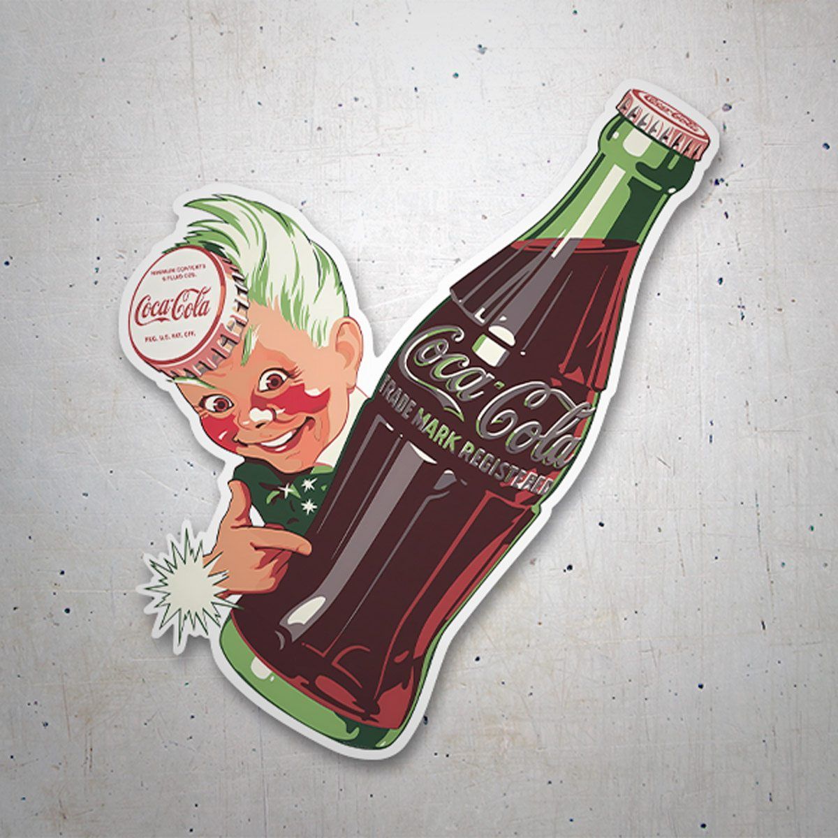 Car & Motorbike Stickers: Coca Cola vintage ad sticker 3