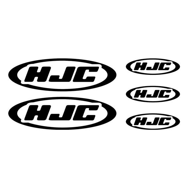 Car & Motorbike Stickers: 5X HJC Set