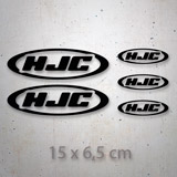 Car & Motorbike Stickers: 5X HJC Set 2
