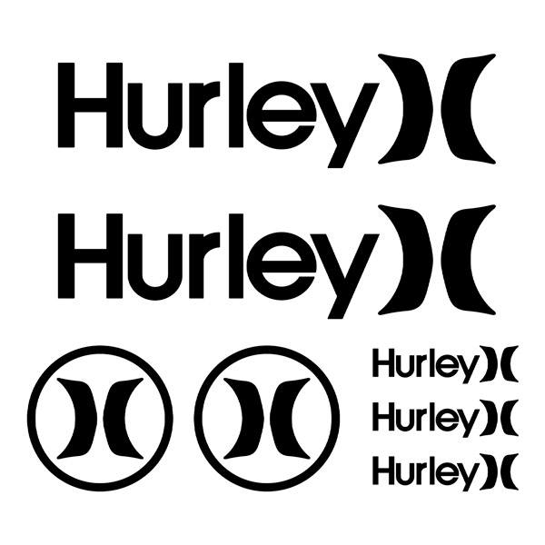 Car & Motorbike Stickers: Set 7X Hurley