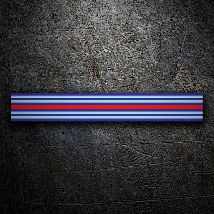 Car & Motorbike Stickers: Stripes Martini Racing