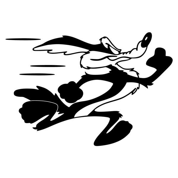 Car & Motorbike Stickers: Coyote running