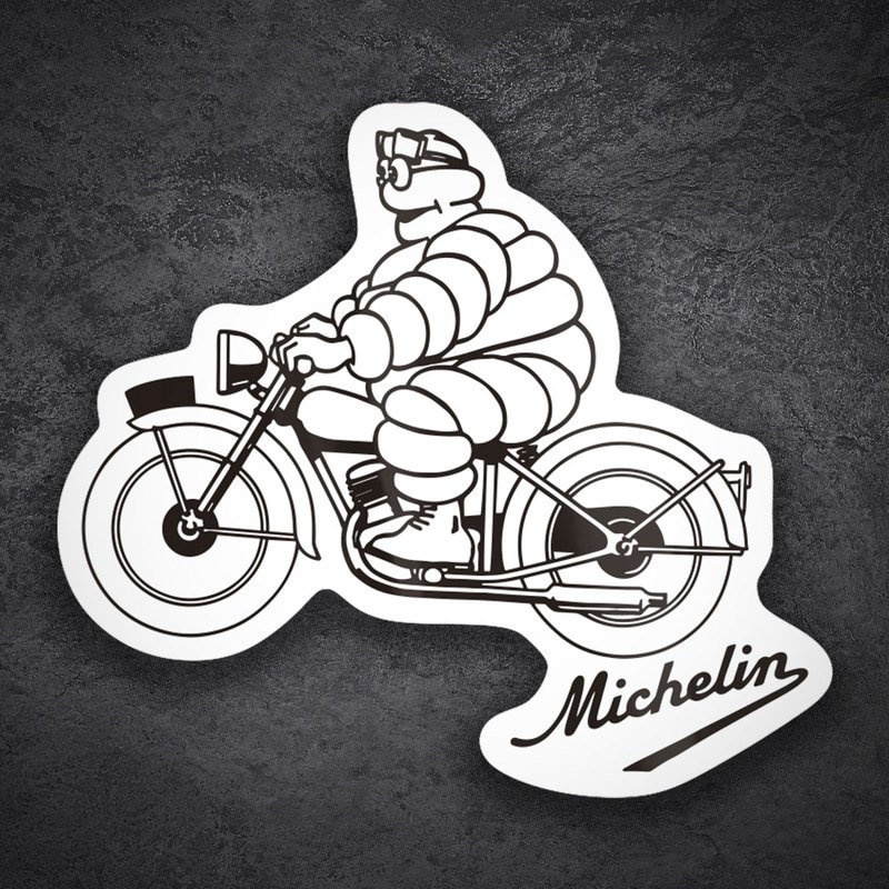 Car & Motorbike Stickers: Michelin Motorbike Vintage