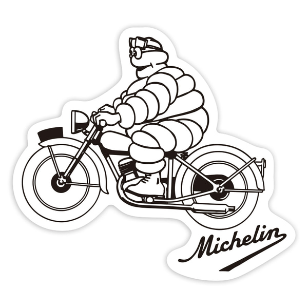 Car & Motorbike Stickers: Michelin Motorbike Vintage