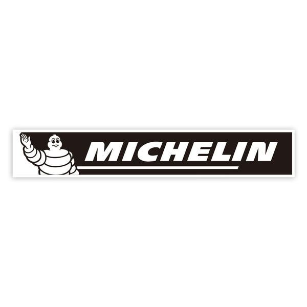 Car & Motorbike Stickers: Michelin Black and White Wave
