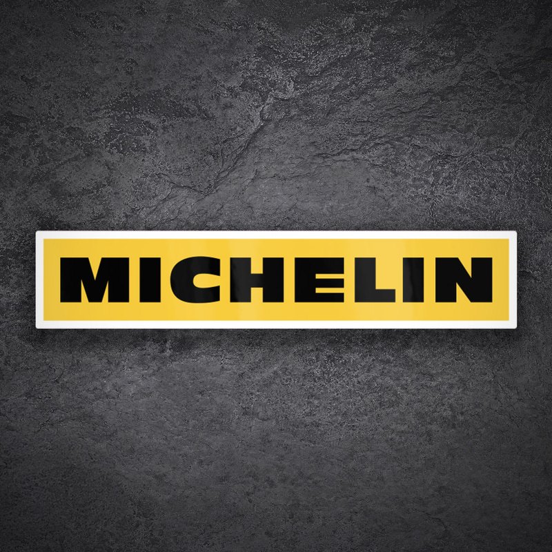 Car & Motorbike Stickers: Michelin Yellow and Black